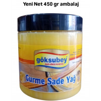 GÖKSUBEY ÖZEL ÜRETİM GURME SADE YAĞ-SAF YAĞ (ERİTİLMİŞ TEREYAĞI) 450 gr 