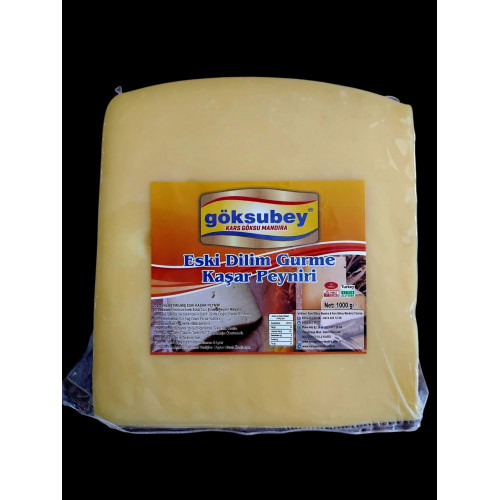  GÖKSUBEY GURME ESKİ KAŞAR PEYNİRİ  1 KG  BİR YILLIK 