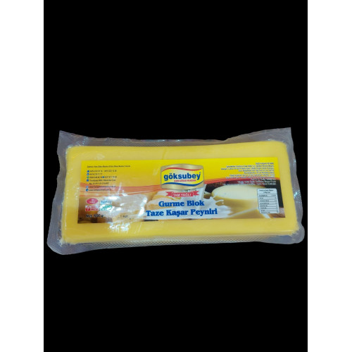 GÖKSUBEY GURME BLOK TAZE KAŞAR 1 KG VAKUMLU GÖKSUBEY GURME BLOK TAZE KAŞAR 1 KG VAKUMLU